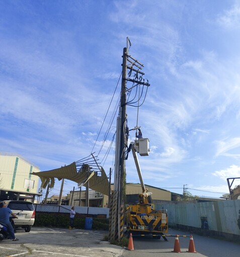 台電全台動員 力拼今晚林園汕尾養殖區復電