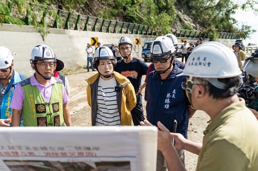 金峰鄉東64鄉道坍塌中斷 饒慶鈴指示緊急搶通維生道路