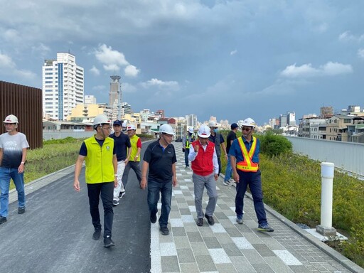 高市土開處及工程廠商通力合作 鐵路地下化園道災後環境整復