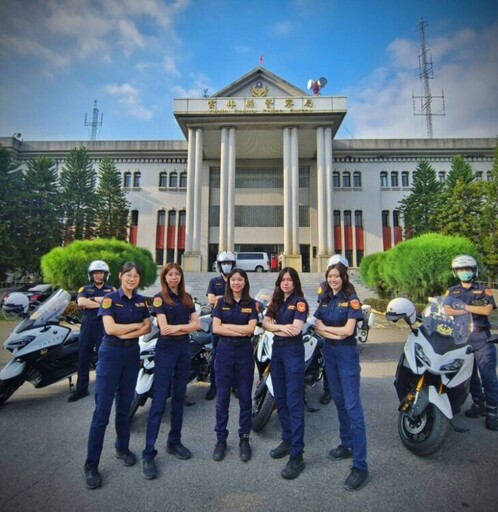 女警騎士團交通維安宣導 國慶焰火在雲林雲警準備好了！