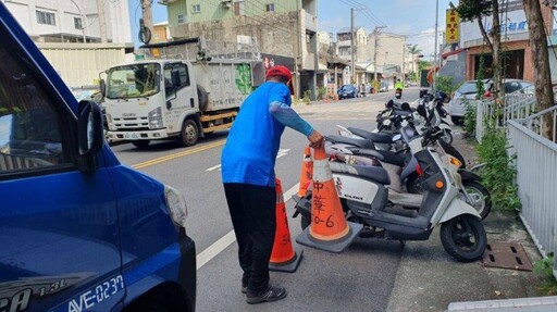 虎尾分局執行清道勤務改善市區交通