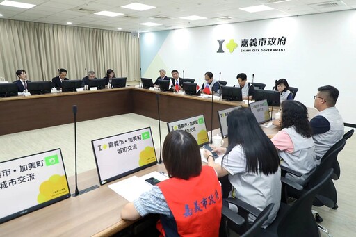 日本宮城縣加美町町長及議長拜訪嘉市 盼建立彼此友好關係