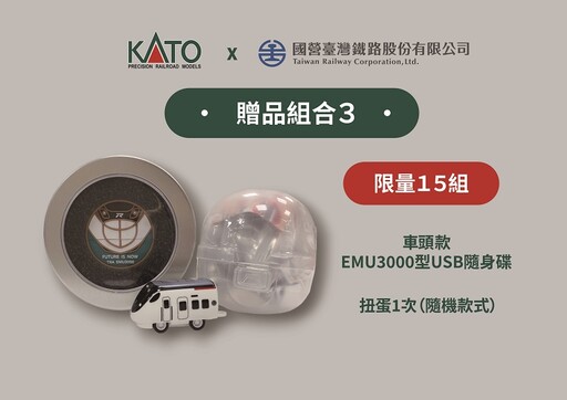 臺鐵 x KATO EMU3000型N規模型限量首賣重磅登場