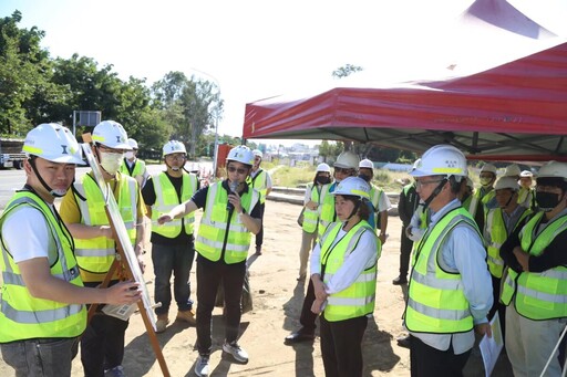 黃敏惠視察市地重劃工程進度 新生路年底開放通車