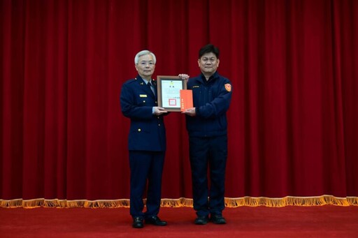 正港ㄟ城市英雄 虎尾警獲民防工作績優人員殊榮