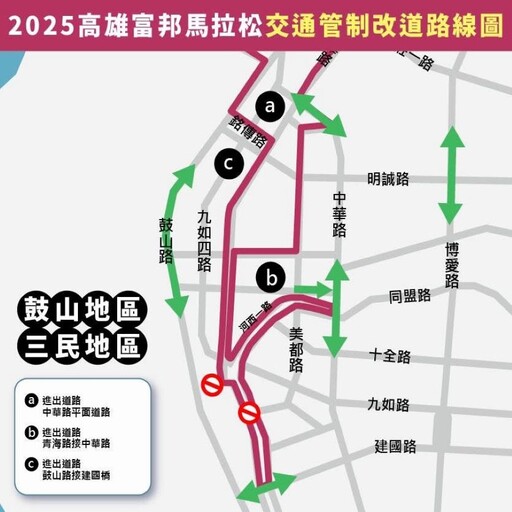 2025高富馬1/11-12世運大道鳴槍起跑 行經路線交管提前改道