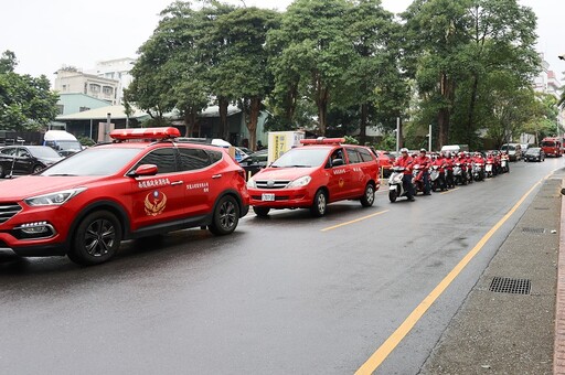 119消防節車隊遊行 結合捐血暖心南投