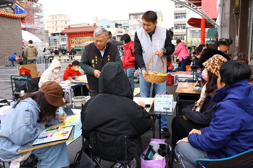 九華山地藏庵親子寫生比賽 數百親子共繪元宵之美