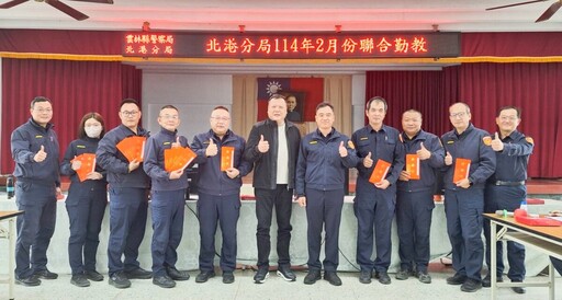 表揚勤業務績優單位 北港警友主任謝政峯頒獎鼓勵