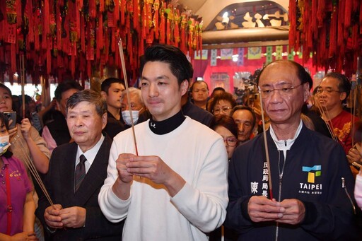 福德正神聖誕千秋 蔣萬安赴二二八公園福德宮參拜 祈願臺北四時無災安居樂業