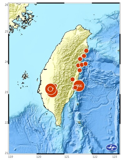 台南芮氏規模5.2地震 14.3公里極淺層