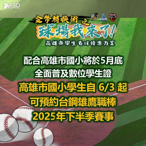 高市學生50元銅板價看球優惠方案即將啟動！釋出9544入場名額