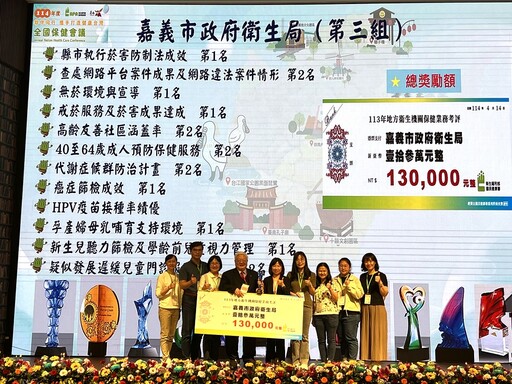 嘉義市衛生局於全國保健會議 榮獲14獎、6項第一