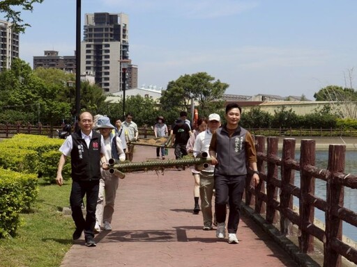 八德區公所辦理「共築生態島守護西坡埤」 發揮淨水與棲地功能