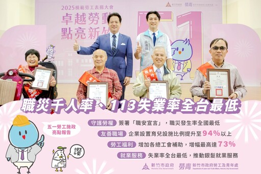 勞動節展政策成果 竹市府致力建構友善職場環境