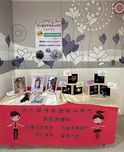崇仁醫專美容保健科畢展登場 展現五年專業實力與創意成果