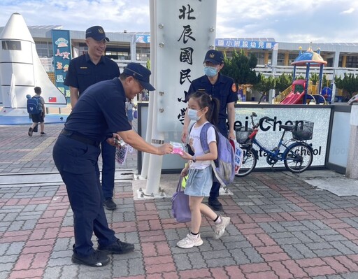 北港警分局啟動護童專案 強化校園周邊安全守護