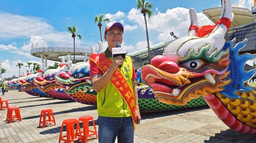 林園中芸漁港龍舟開划！全台唯一海上競速 端午瘋打卡送水槍