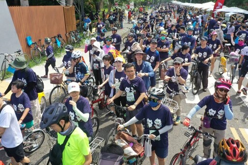 「525來嘉BIKE訪」熱血登場 1500位車友齊聚蘭潭大白熊x爽爽貓首度合體萌翻全場