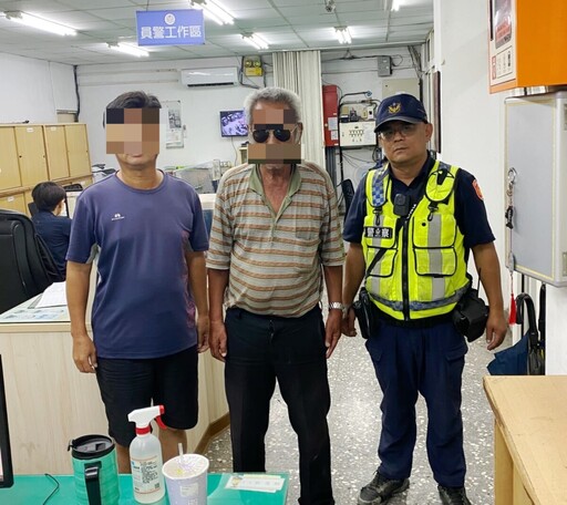 老翁深夜迷途繞圈 北港警方暖心助返家
