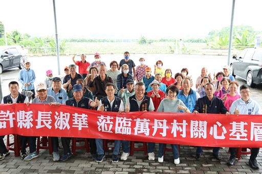 許縣長名間鄉冒雨會勘 上午連趕19件工程再加碼
