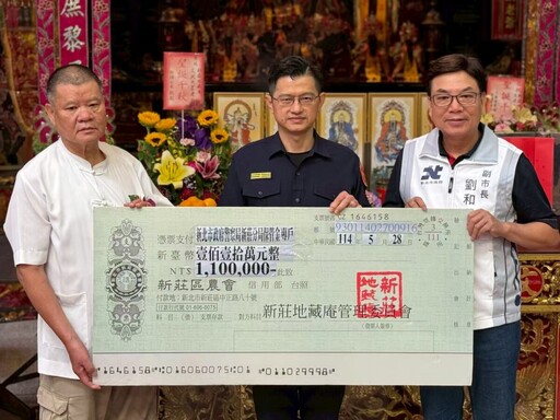 文武大眾爺聖誕 劉和然參香祝壽廟方捐贈110萬助警勤務