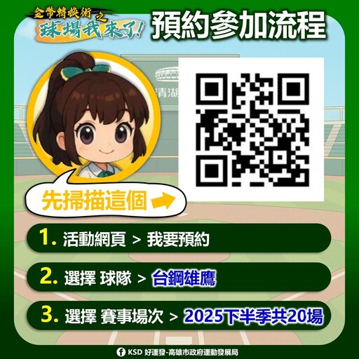 「高雄市學生50元看球」國小生也適用 優惠方案再升級 職棒下半季預約6/3開放