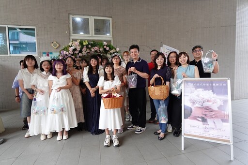 樹科大打造法式復古婚禮 會展系成果展宛如走入電影場景