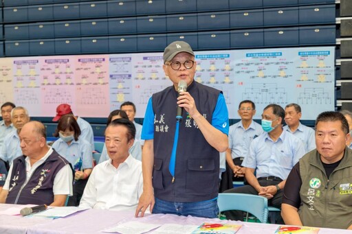 嘉縣2025議長盃桌球錦標賽 翁章梁張明達開球