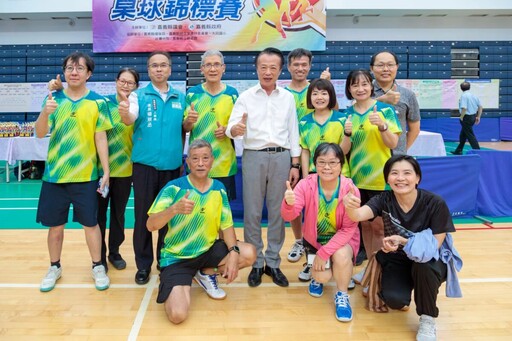 嘉縣2025議長盃桌球錦標賽 翁章梁張明達開球