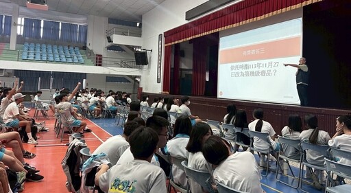 暑期安全大作戰 北港警校園宣導全力阻毒詐