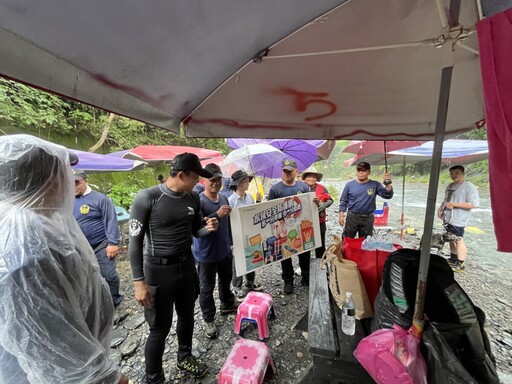暑期玩水要當心！茂管處聯合警消 啟動海神宮水安宣導首站