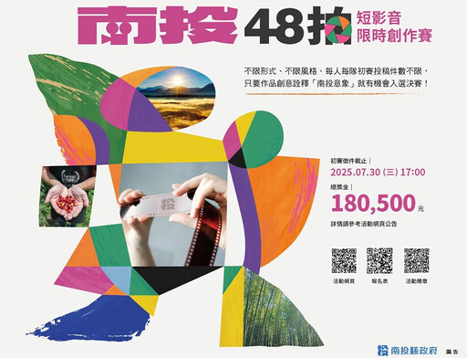 影像創作者熱血召集!「南投48拍」短影音限時創作賽徵件至7/30