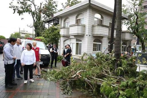 丹娜絲重創嘉市卓榮泰院長南下視察 黃敏惠盼中央關注盡速恢復電力