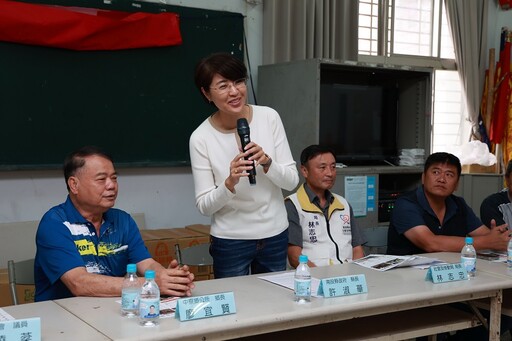 許淑華親自會勘 中寮龍安、草屯土城活動中心將改善
