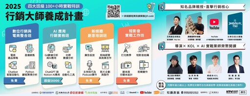 一站式學會AI+直播+電商+短影音 青年必搶課程報名中