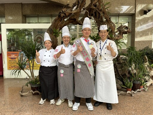 中山工商再創佳績 餐飲、美髮勇奪全國技能競賽雙銀牌