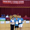 台鋼科大雙雄拍出榮耀 高錦勝、黃宏春勇奪全國教職員羽球賽亞軍