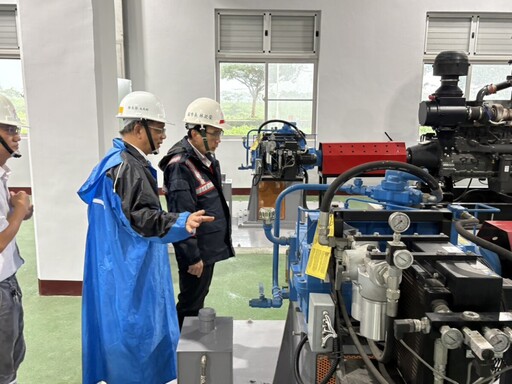 楊柳颱風來襲 林副市長視察岡山區五甲尾及湖內抽水站