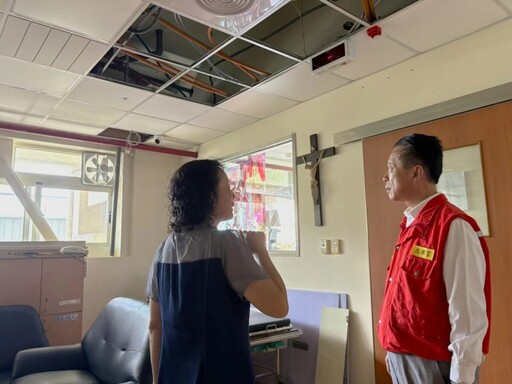 翁章梁關心聖心教養院災損 盼各界挹注汰換老舊設備