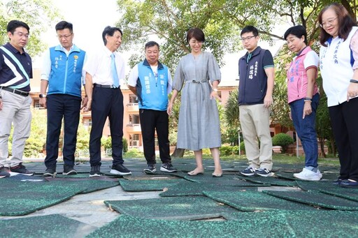 南投康壽國小操場及籃球場整建 縣長許淑華允諾一次到位補助改善