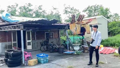 災區民宅屋頂遭颱風吹飛 嘉縣府x百工利他協會修繕
