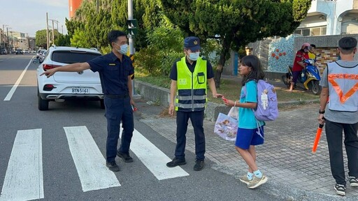 雲林臺西警強化護童勤務 守護學童從開學第一天開始