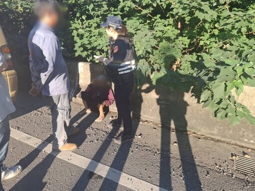 迷途老婦誤入快道 台西警暖心援助返家
