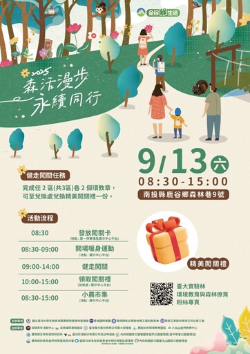 臺大實驗林 x 寶成集團 森活漫步永續同行健行闖關