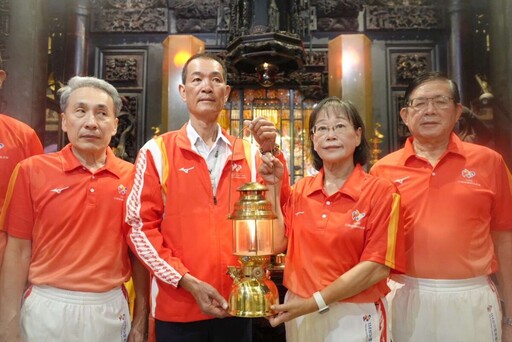 全運會聖火起跑 北港媽祖祈願平安順利