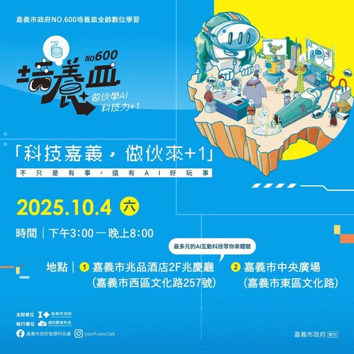 全嘉解鎖 AI 新體驗全齡共玩科技嘉年華 10/4一起來+1