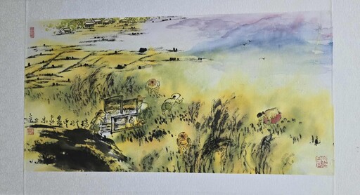 四十年筆耕不輟！楊照貴「墨海遊藝自在行」開展