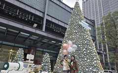 耶誕跨年倒數魅力搶商機！12米浪漫雪花閃耀耶誕樹搶先亮相