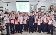 北港分局年度義警增能訓練 56名資深隊員受獎表揚
